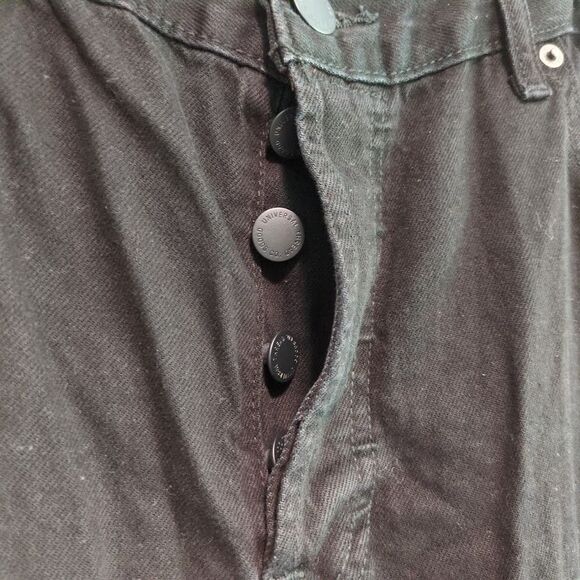 Universal Thread 12 Mid Rise Relaxed Super Wide-Leg Jeans Black Women's - Picture 3 of 7